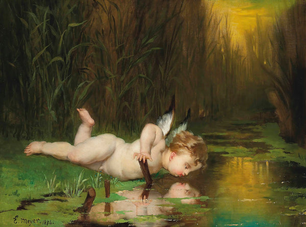 Cupid and his own reflection 1874