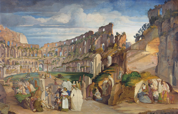 Capuchin Sermon at the Colosseum of Rome 1822
