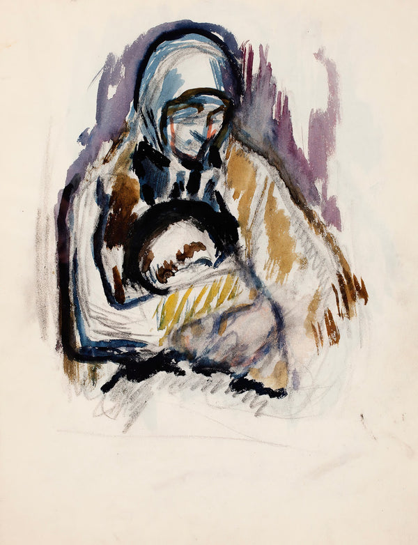 Luonnos maalaukseen Äiti ja lapsi Pietà 1913   1915