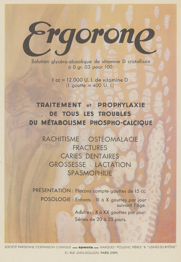 Ergorone 1910 1950