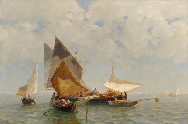 Venice fisherboat in the lagoon 1889