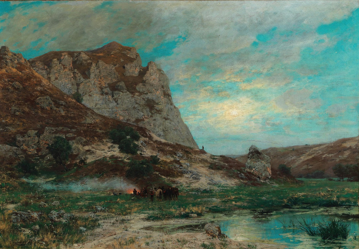 Soldaten bei der Rast 1877