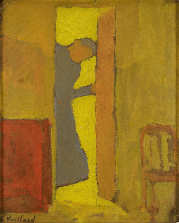 The Artists Mother Opening a Door 1886