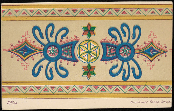 Wzór ludowych zdobień 1906