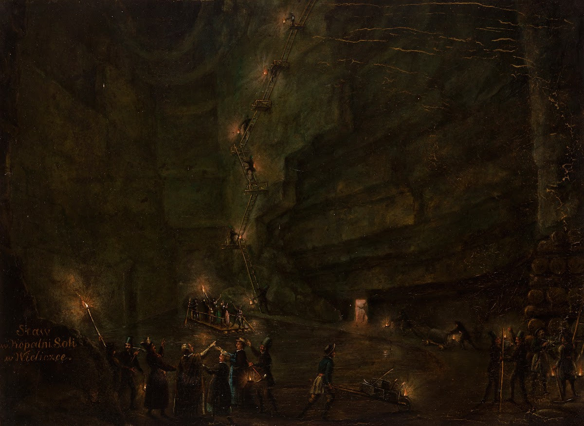 Pond in the Salt Mine at Wieliczka 1850