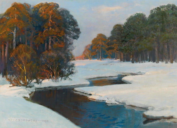 Winter Landscape in the Evening Light 1935