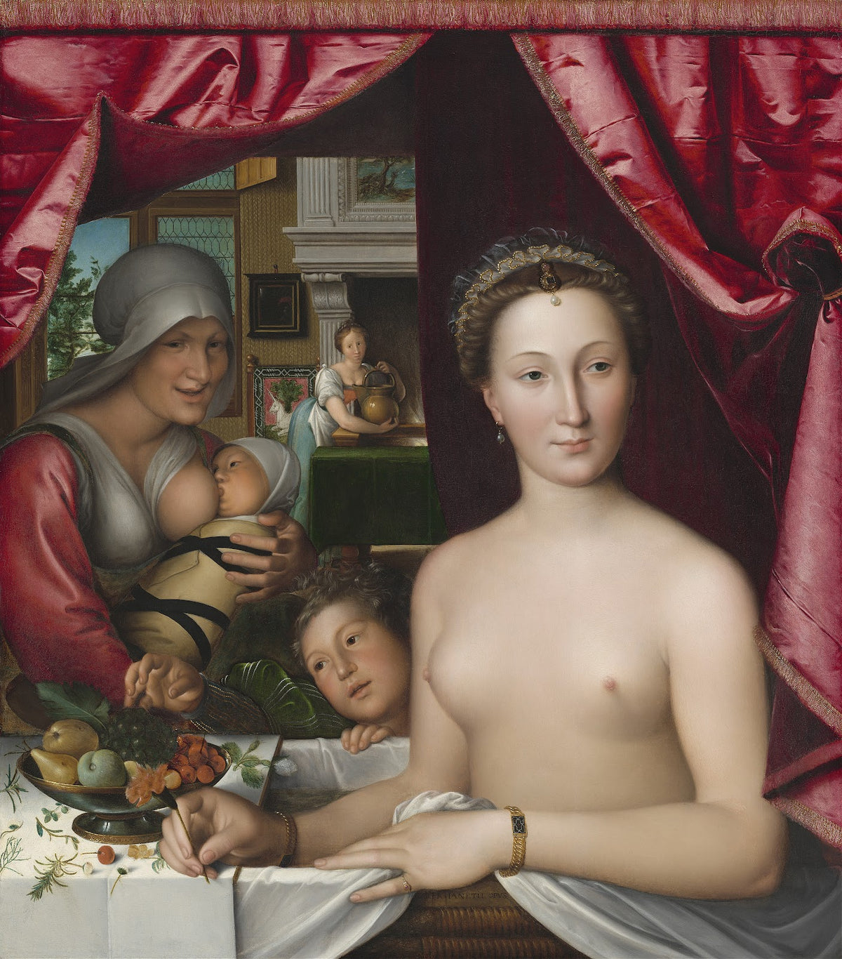 A Lady in Her Bath c 1571