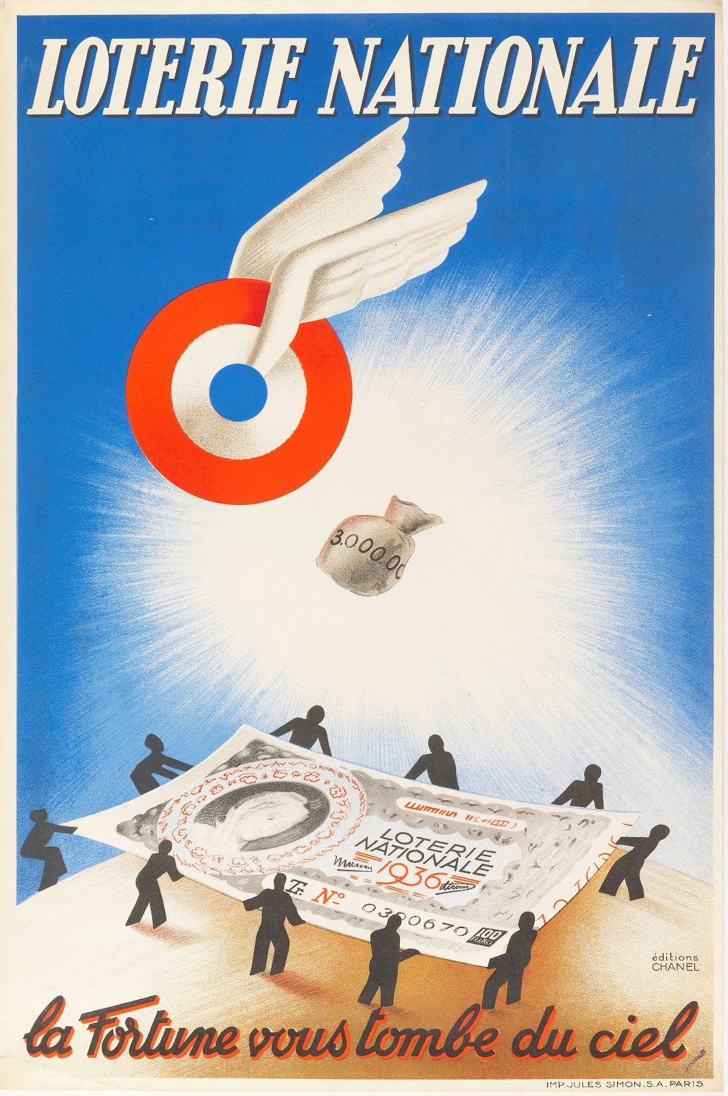Loterie Nationale La Fortune Vous Tombe Du Ciel 1936