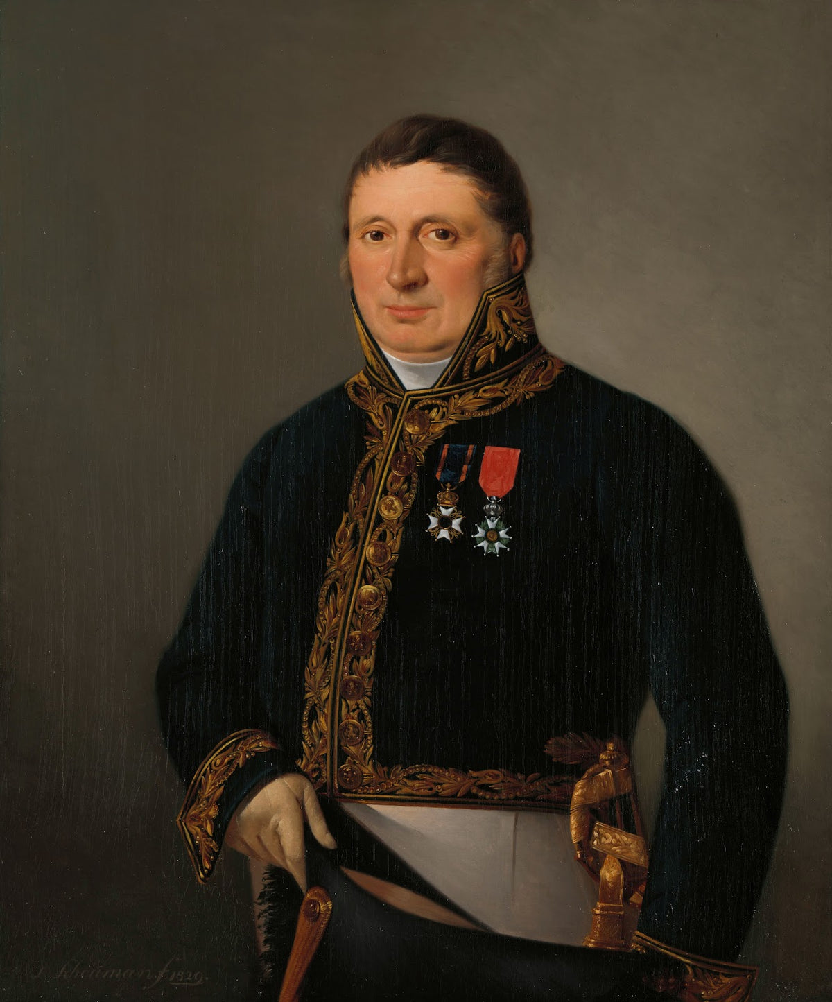 Portrait of Inspector General AF Goudriaan 1829