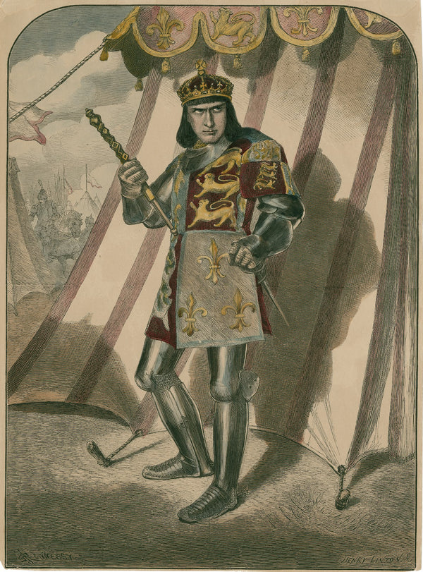 Edwin Booth as Richard III in Shakespeares play
