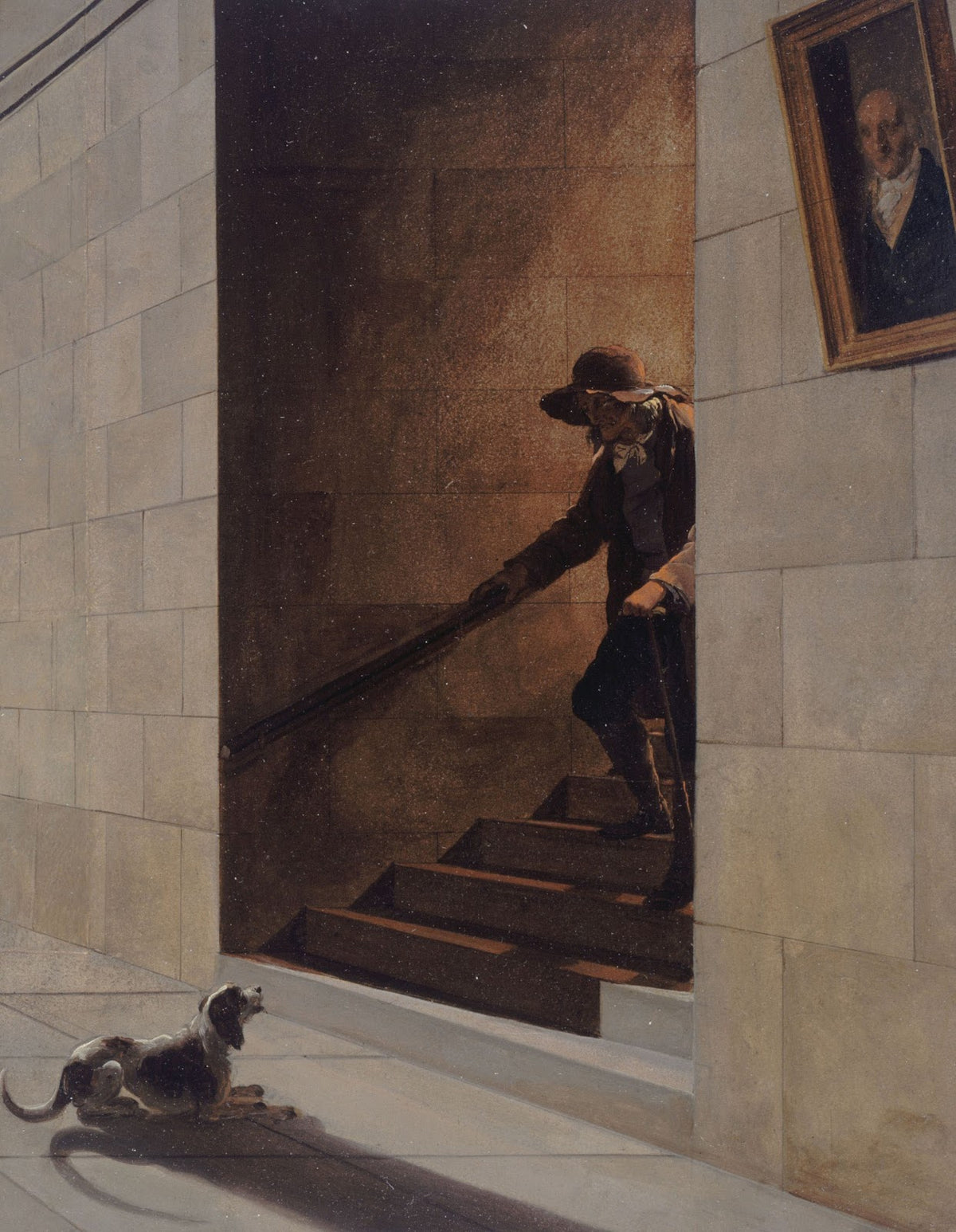 La Descente de lescalier 1800