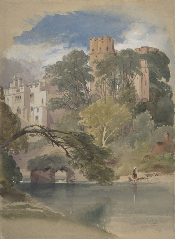 Caesars Tower Warwick Castle ca 1850