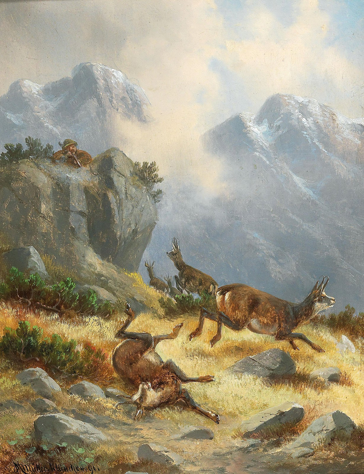 Hunting Chamois 1891