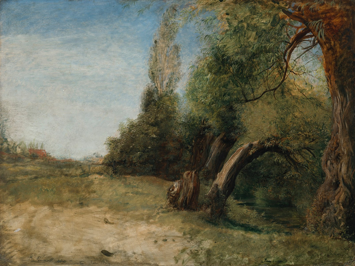 Elm Lane with Bayswater Stream beside 1834