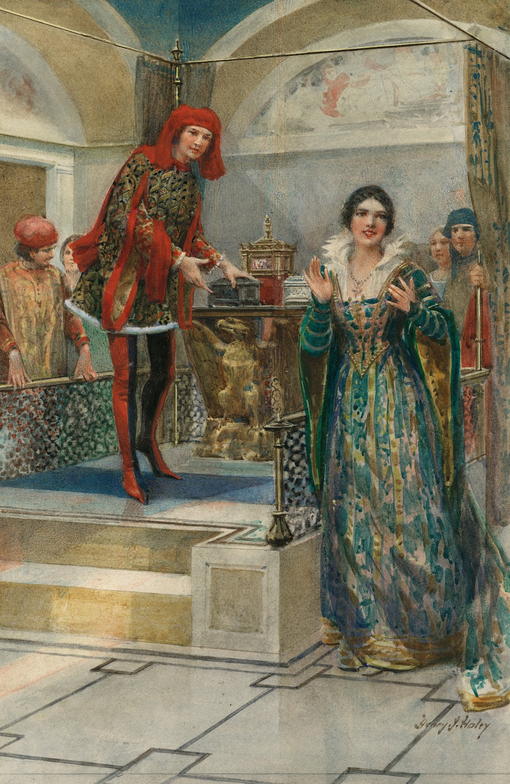 Merchant of Venice III 2 the casket scene 1901 1911