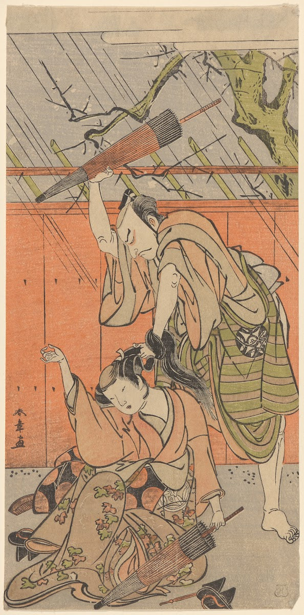 Actors Nakamura Nakazo I and Yamashita Kinsaku II ca 1771