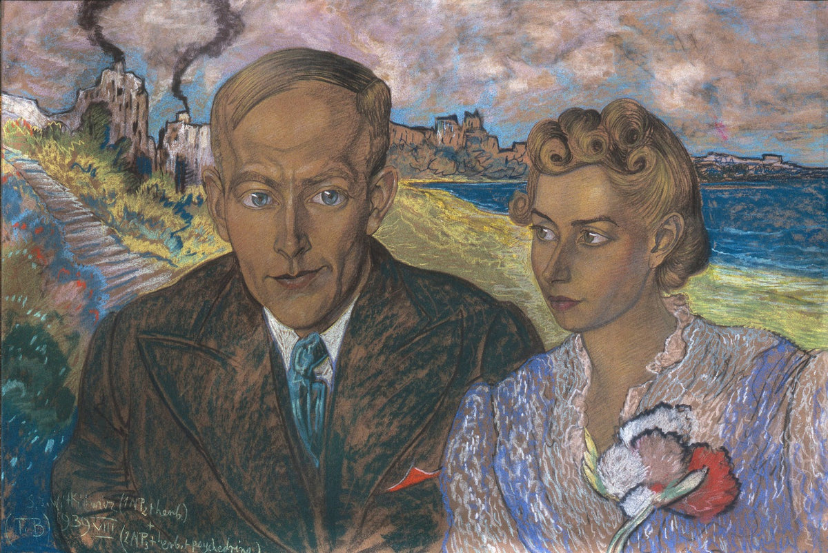 Double portrait of Helena Lisińska and Jan Gadomski 1939