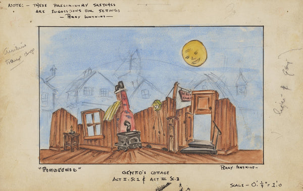 Pinocchio Gepettos Cottage 1934 1943