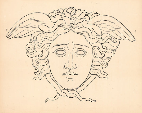 Winged head 1863