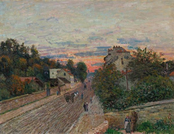 Coucher De Soleil La Route De Versailles À Chavilles 1879