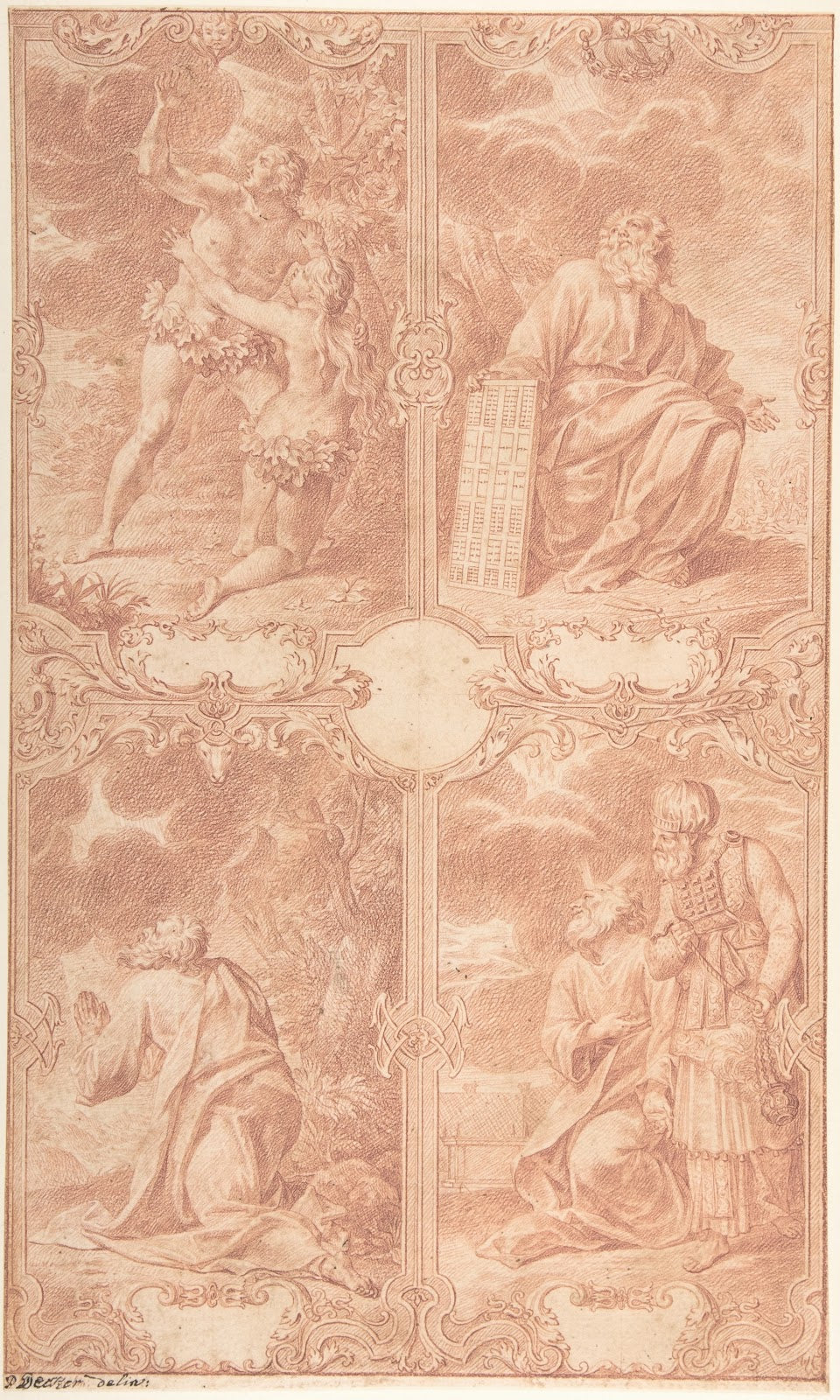Four Scenes from the Old Testament early 18th century