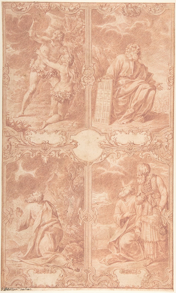 Four Scenes from the Old Testament early 18th century