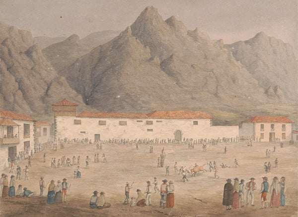 Square in the Village of Los Silos Tenerife 1827