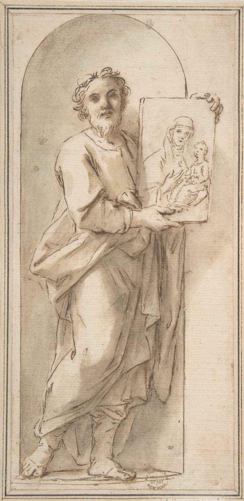 Saint Luke Holding a Painting of the Virgin and Child 16481729