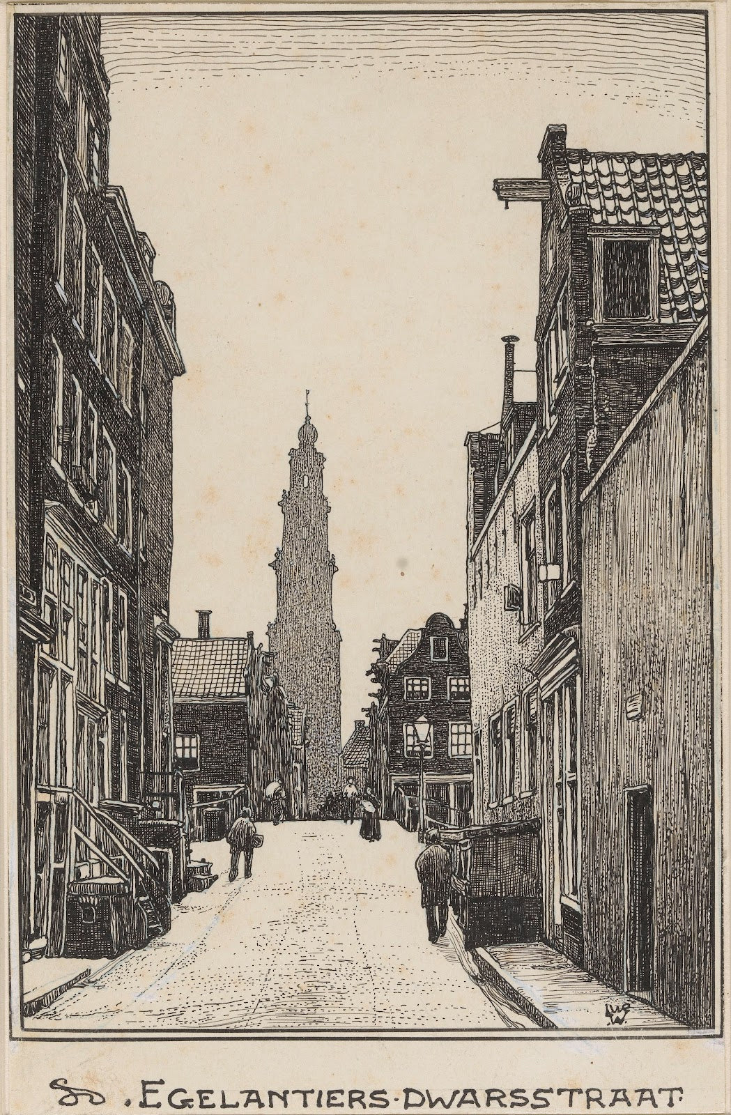 De Egelantiers Dwarsstraat te Amsterdam 20th century