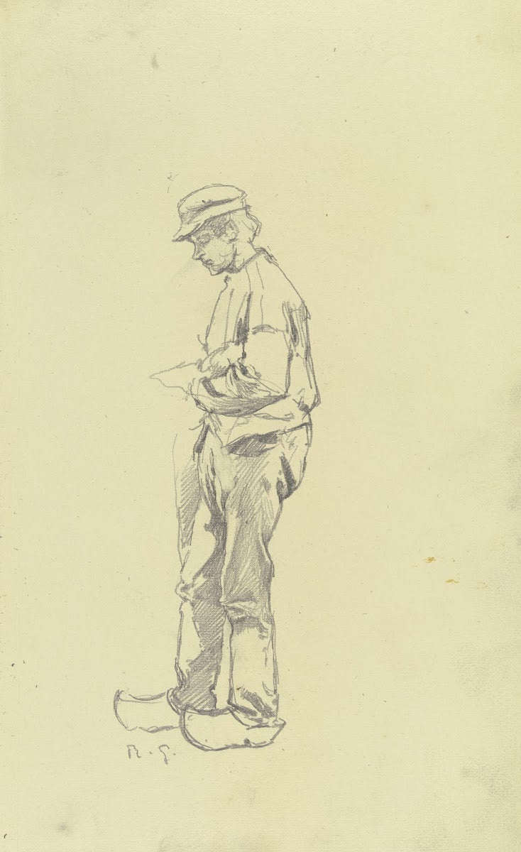 Ein Arbeiter aus der Großen Spinnerei von Edam ca 1894