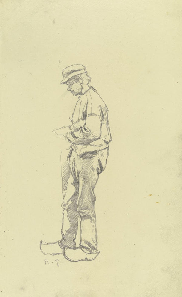 Ein Arbeiter aus der Großen Spinnerei von Edam ca 1894