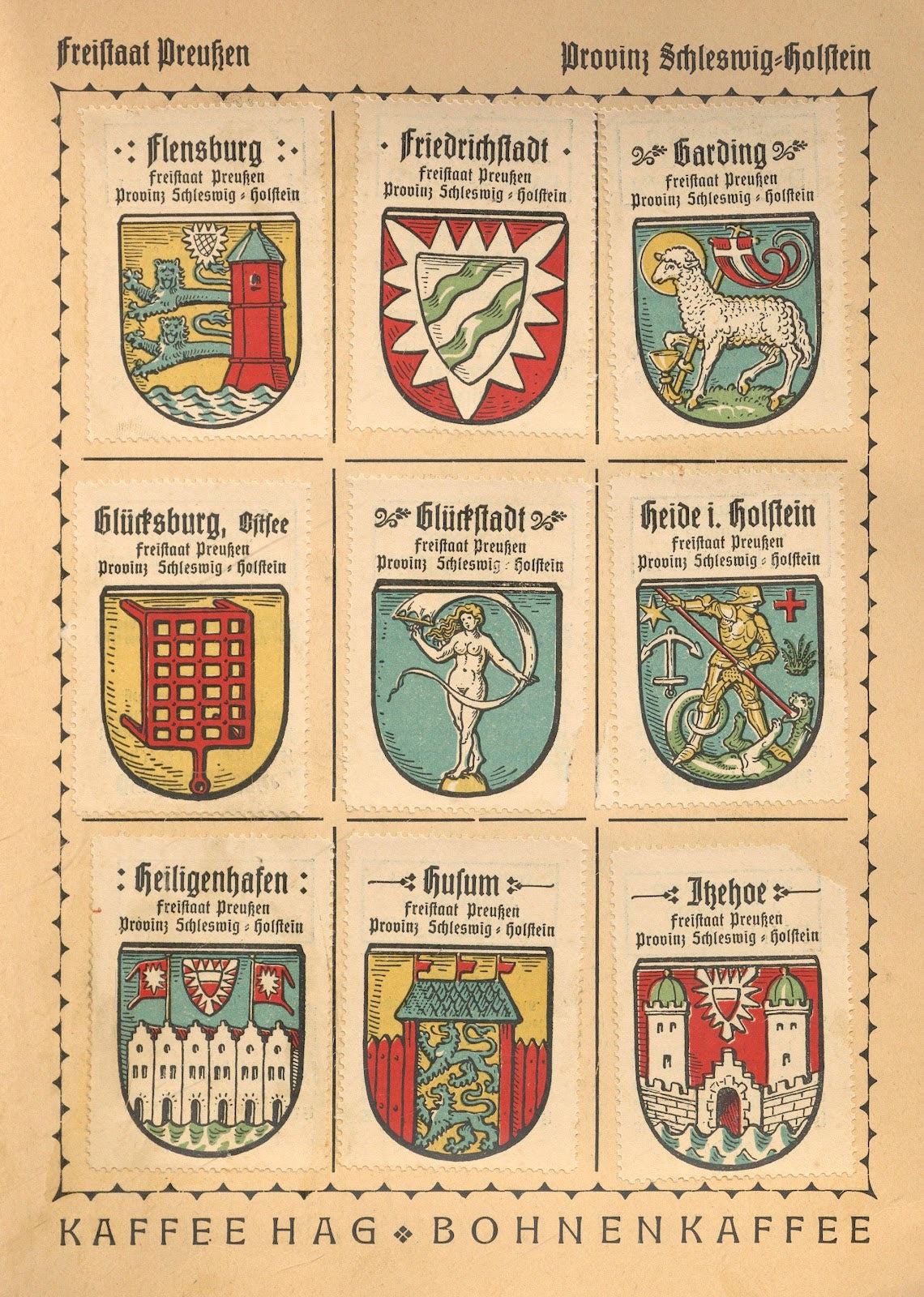 Deutsche Ortswappen German municipal coats of arms Pl35 1925