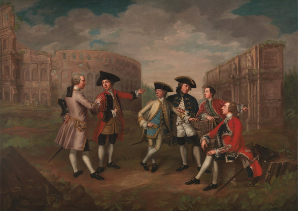 British Gentlemen in Rome ca 1750