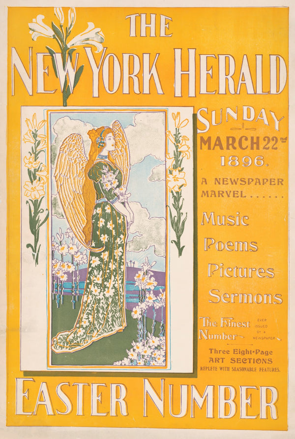 The New York Herald Sunday March 22nd 1896 A newspaper marvel Easter number 1896