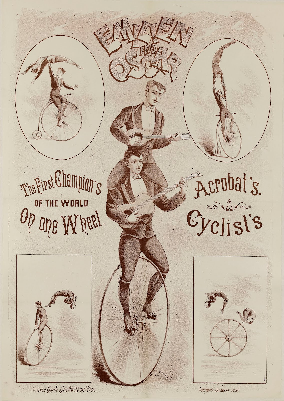 Emilien And Oscar The First Champions Of The World On One Wheel Acrobats Cyclist