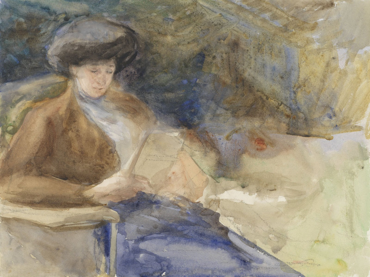 Zittende lezende vrouw 1865   1913