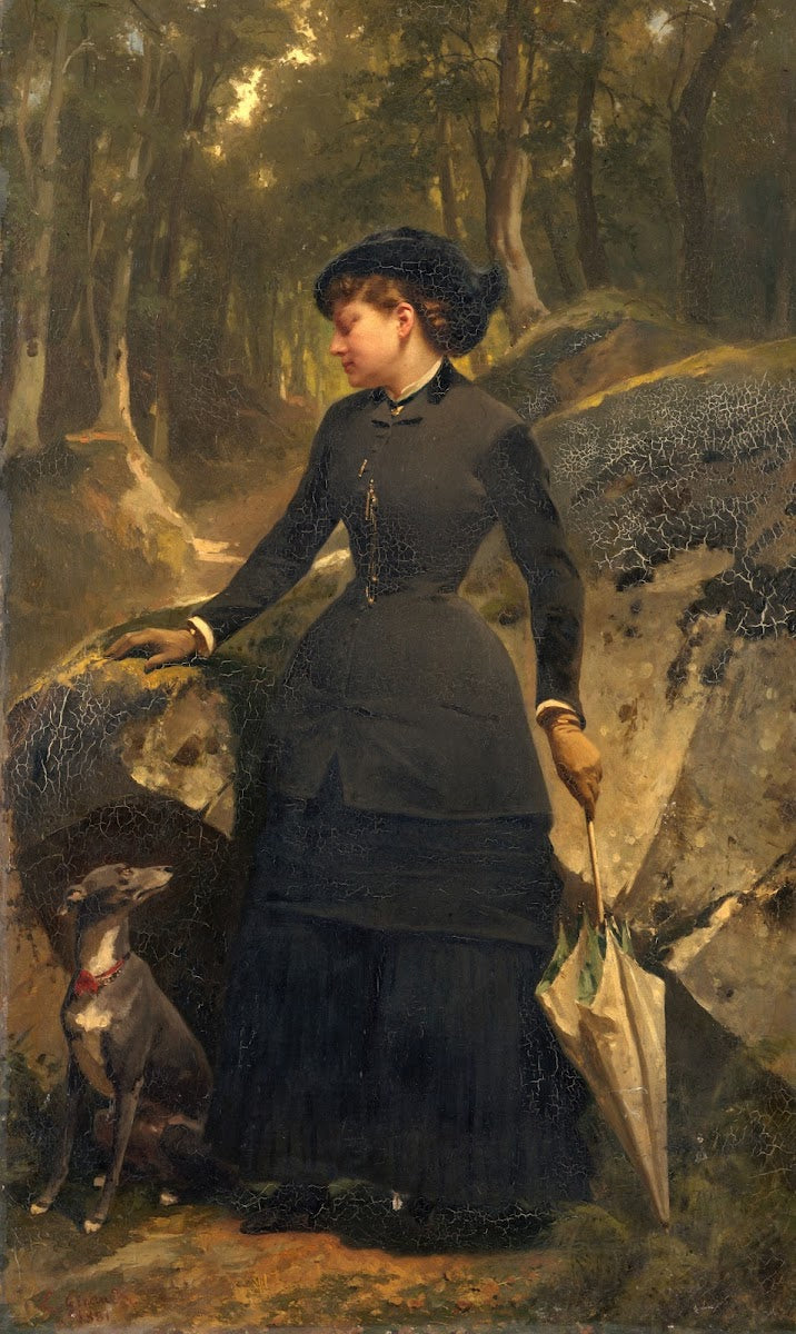 Marie Giraud fille du peintre Charles Giraud nièce dEugène Giraud 1881