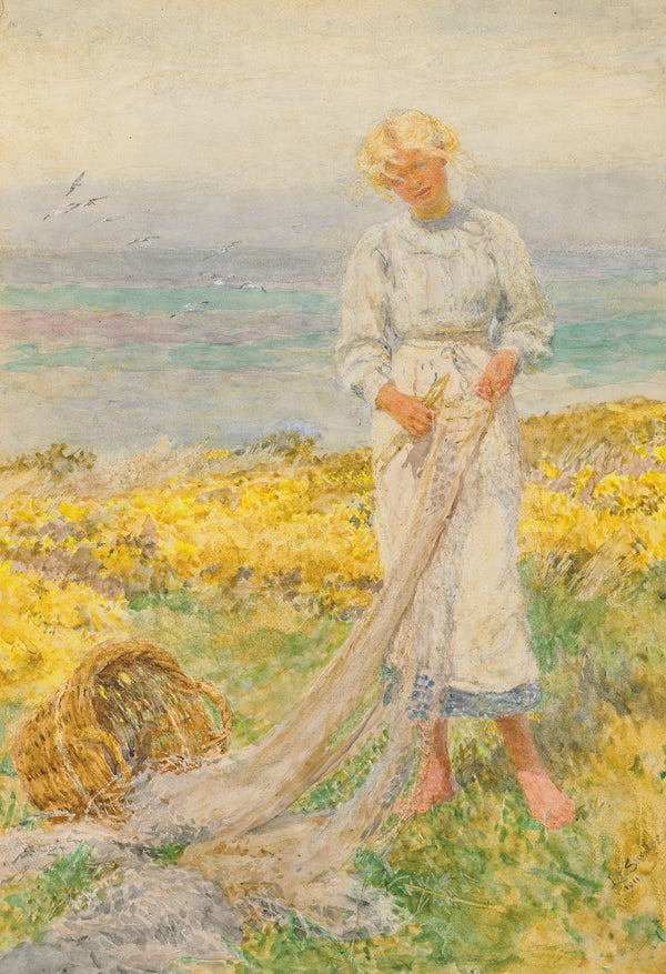 Mending nets 1911
