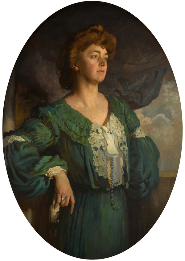 Portrait of Mary Lady Gerard in a Green Dress 1904