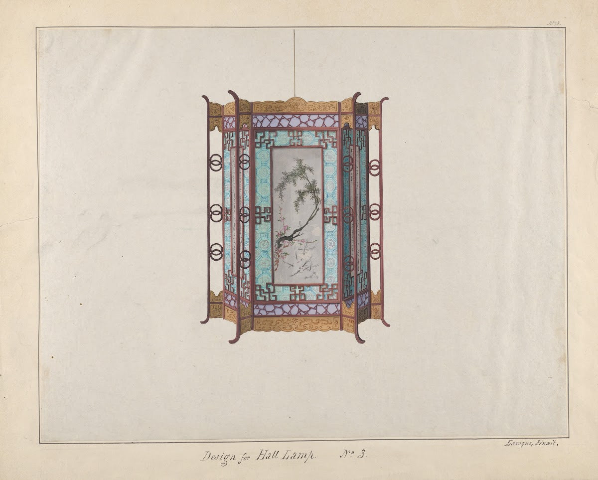 Design for a Hall Lamp ca 18001810
