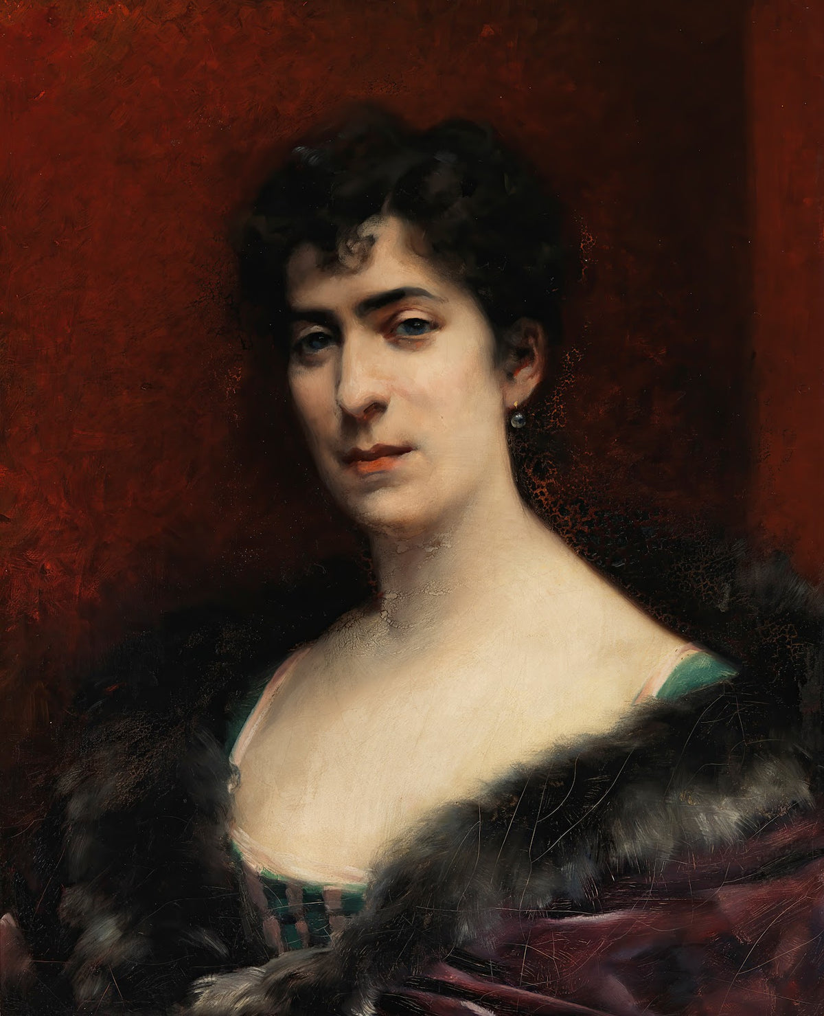 Portrait Of Baroness Delort De Gléon 1875   1900