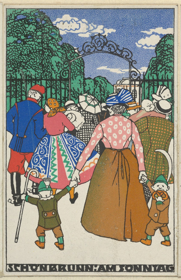 Schönbrunn on Sunday Schönbrunn am Sonntag 1912