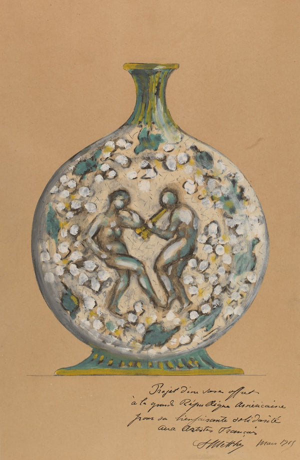 Vase with Dancing Figures 1915