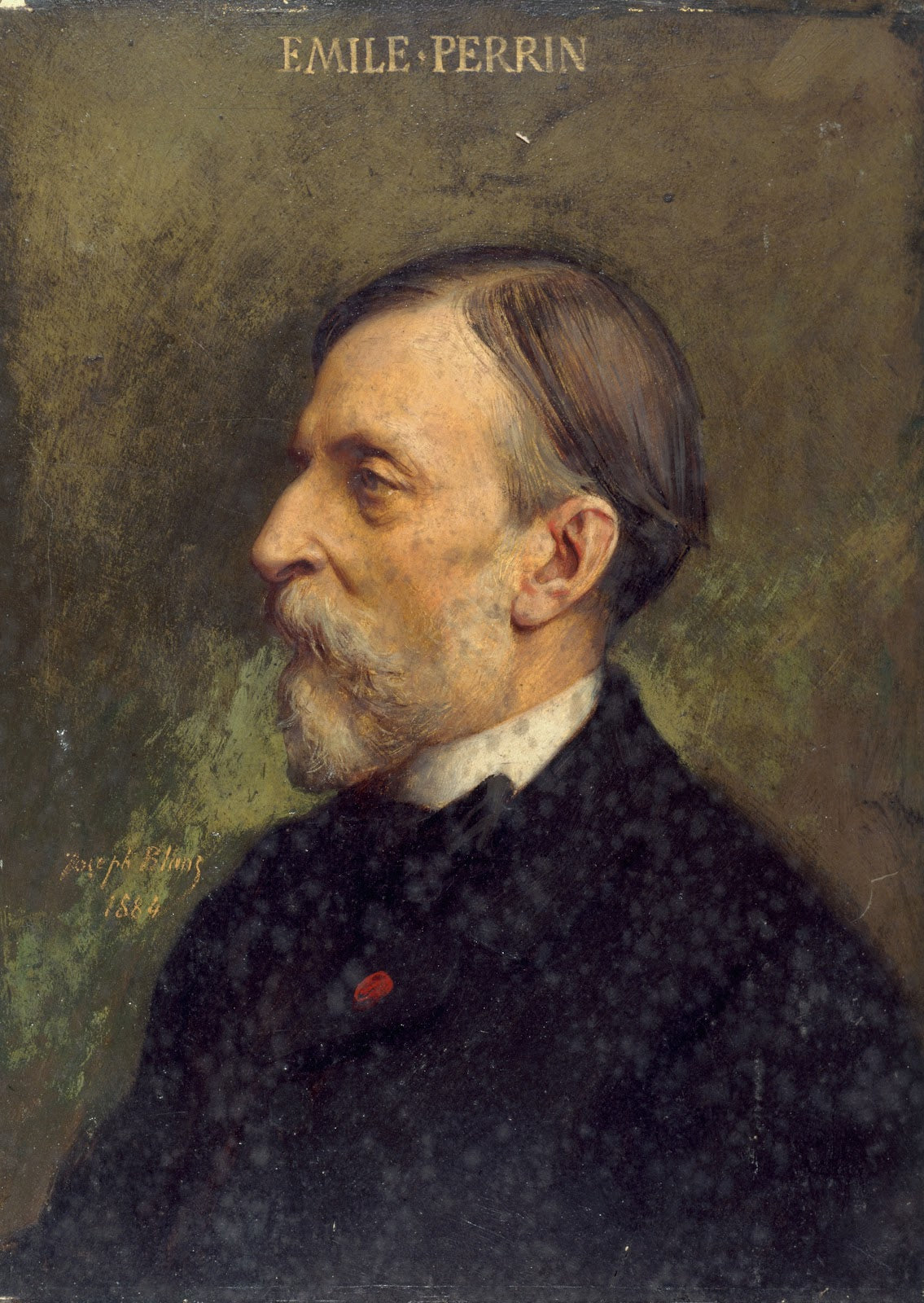 Portrait dÉmile Perrin 1814 1885 administrateur de la Comédie Française 1884