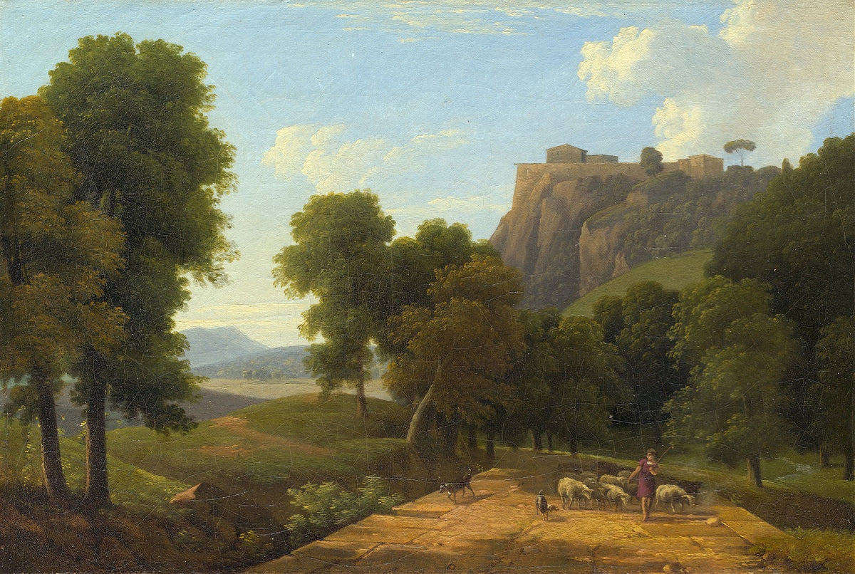 Shepherd with his Flock c 1820