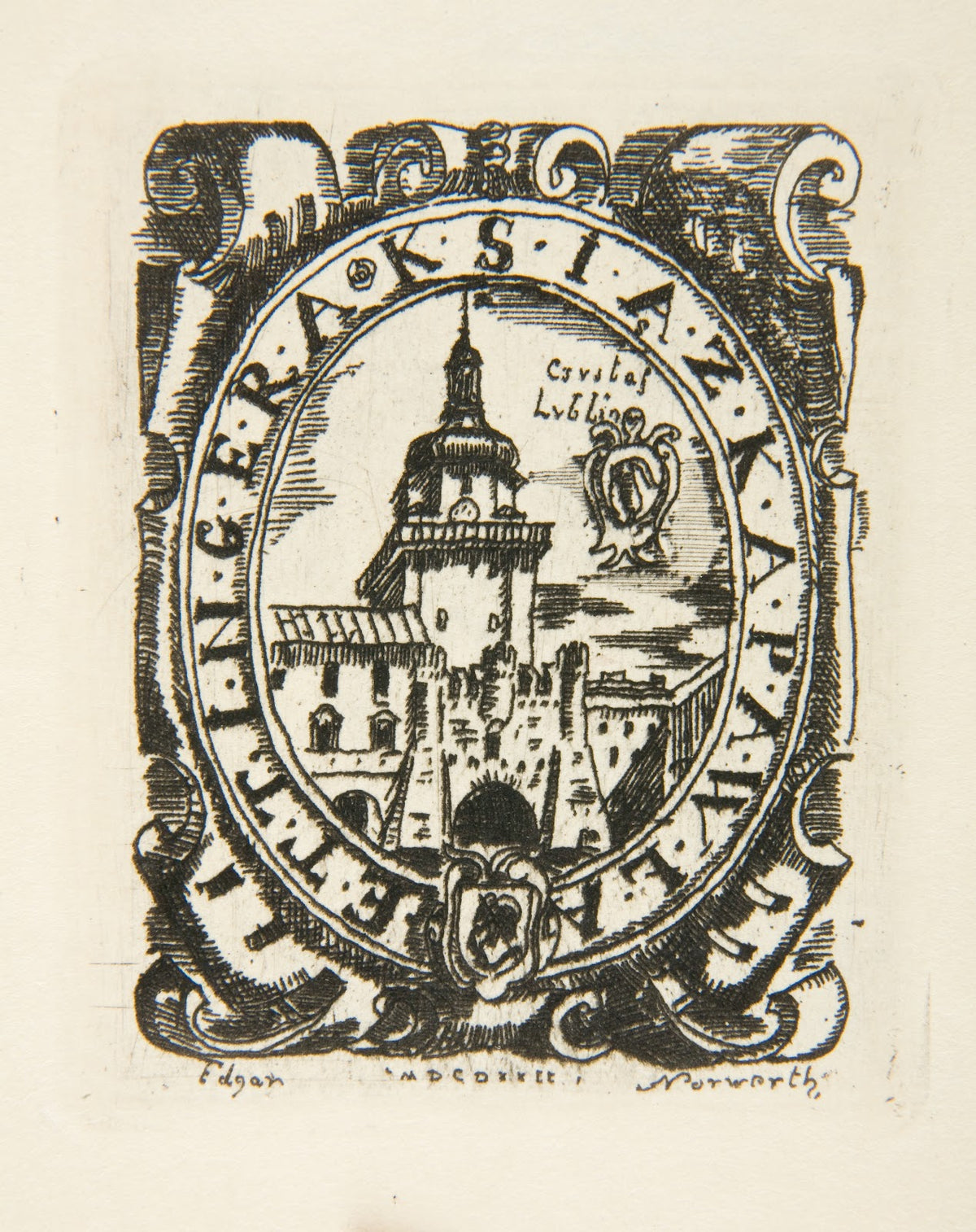 Ekslibris Pawła Ettingera 1866 1948 1922
