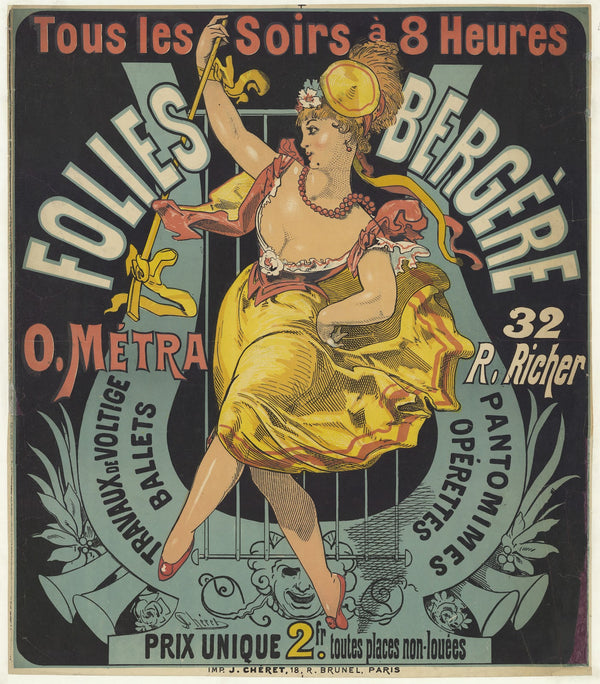 Folies Bergère O Metra 32 rue Richer pantomimes opérettes travaux de voltige 187