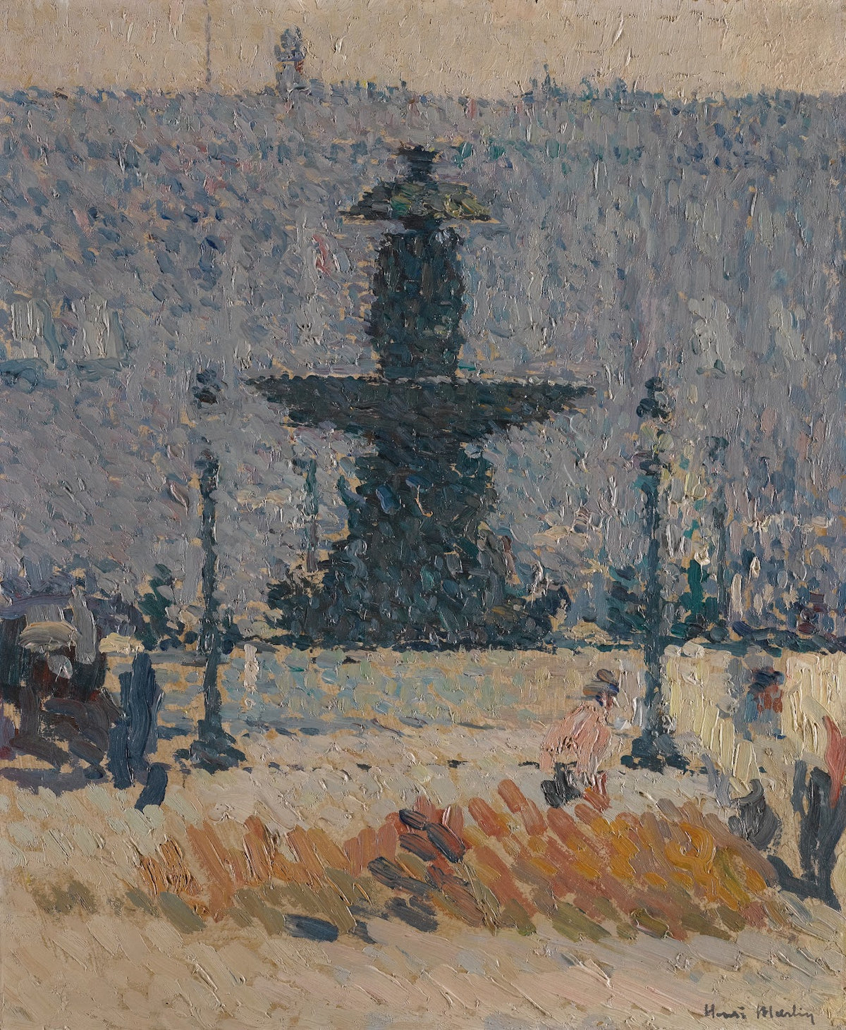 Une Des FontainesDe La Place De La Concorde À Paris 1925