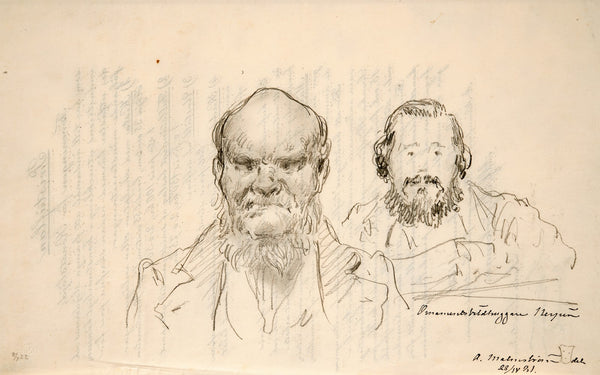 Two Portrait Studies 1881