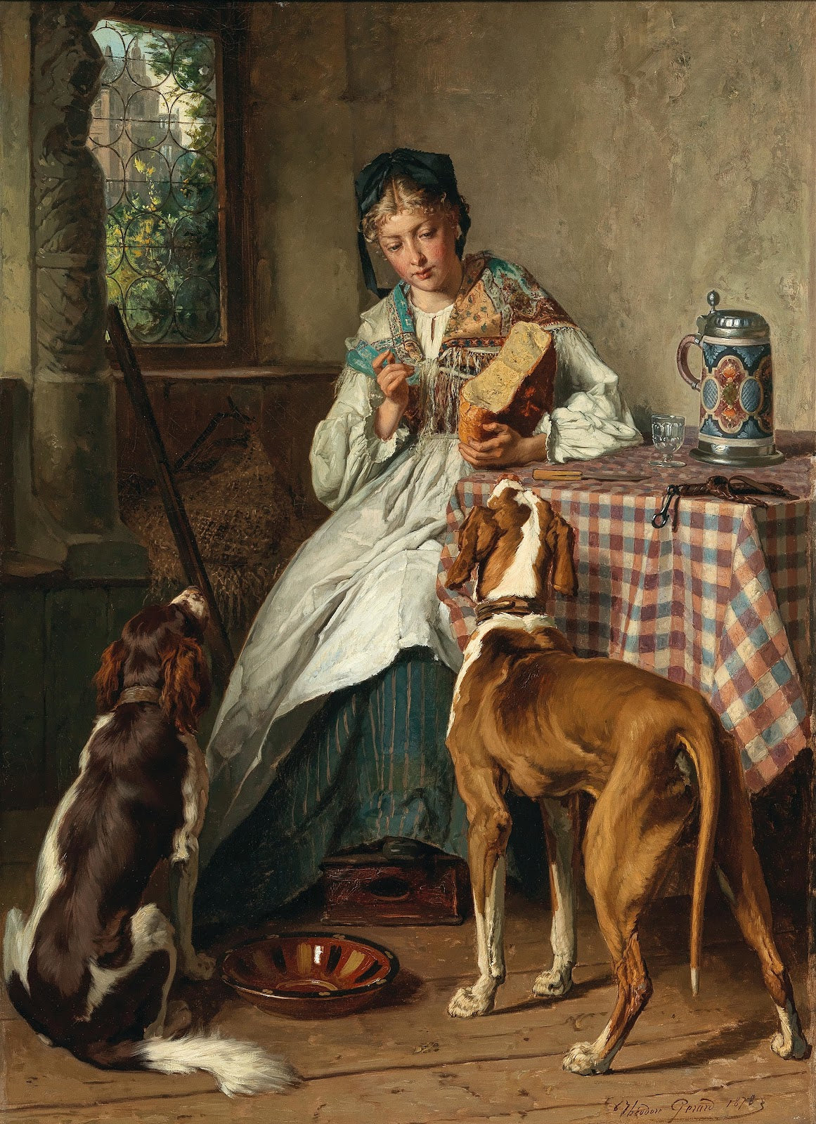 Two Hungry Companions 1878